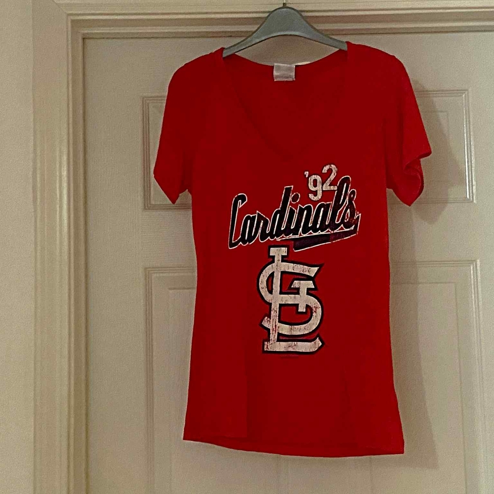 Women's Red Cardinals Short Sleeve Tee